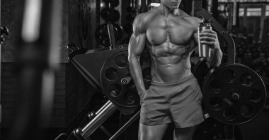 adam diyet egzersiz sonrası dinlenme ve protein içme toz f