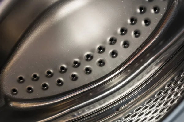 Detail of drum washing machine close-up — Stock Photo, Image