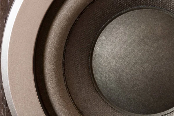 Sound speakers close-up. Audio stereo system macro — Stock Photo, Image