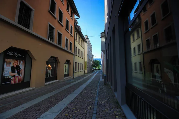 Sokaklar ve Binalar Aarau, İsviçre — Stok fotoğraf