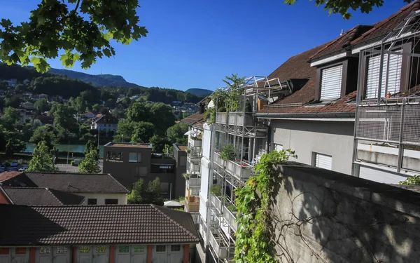 Streets and buildings from  Aarau, Switzerland — Stock Photo, Image