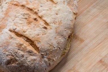 Tohumları ile ev yapımı ekmek 