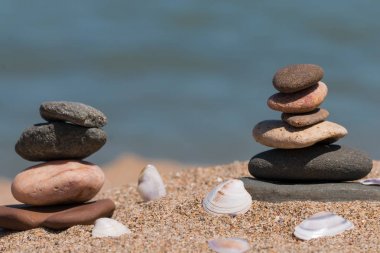 Zen taş kule yakın çekim