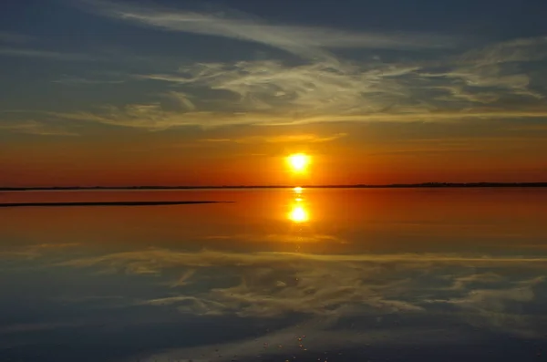 Sunset over Limfjord — Stock Photo, Image