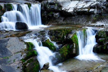 Pireneler dağında şelale                               
