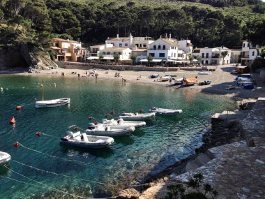 İspanya 'nın Costa Brava sahilinde