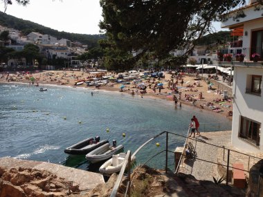 İspanya 'nın Costa Brava sahilinde