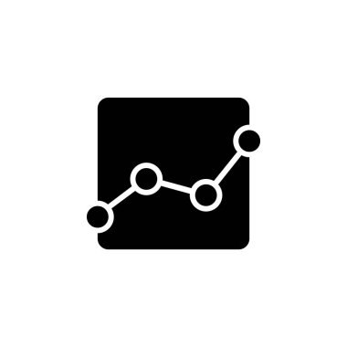 Çizgi grafiği, vektör. Yönetim panelleri, web sitesi, arayüzler, mobil uygulamalar için bu simge kullanımı