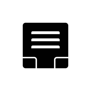 Gelen kutusu, vektör. Yönetim panelleri, web sitesi, arayüzler, mobil uygulamalar için bu simge kullanımı