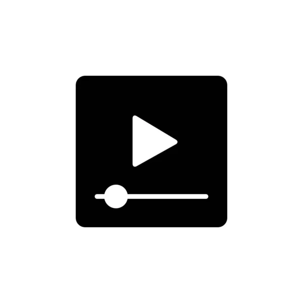 Video vektör simgesi. Yönetim panelleri, web sitesi, arayüzler, mobil uygulamalar için bu simge kullanımı