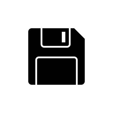 Disket kenarlığı simgesi. Yönetim panelleri, web sitesi, arayüzler, mobil uygulamalar için bu simge kullanımı
