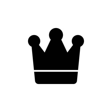 Crown vektör simgesi. Yönetim panelleri, web sitesi, arayüzler, mobil uygulamalar için bu simge kullanımı