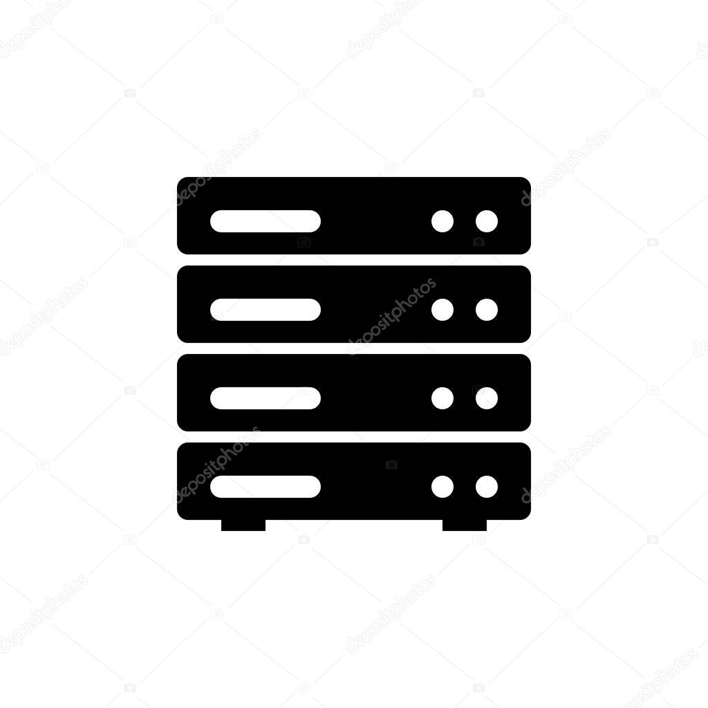 Server vector icon. This icon use for admin panels, website, interfaces, mobile apps