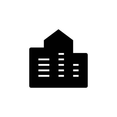 Şehir vektör simgesi. Yönetim panelleri, web sitesi, arayüzler, mobil uygulamalar için bu simge kullanımı