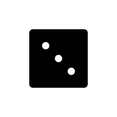Dice vector icon. This icon use for admin panels, website, interfaces, mobile apps