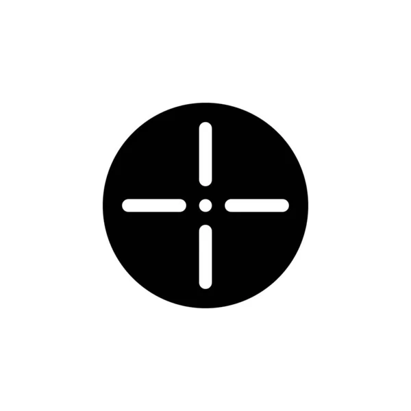 Crosshair vektör simgesi. Yönetim panelleri, web sitesi, arayüzler, mobil uygulamalar için bu simge kullanımı 