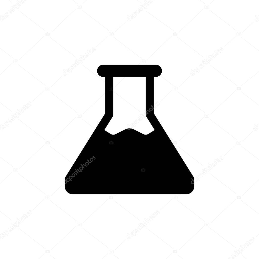 Erlenmeyer Flask vector icon. This icon use for admin panels, website, interfaces, mobile apps 