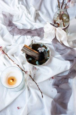 Leke seremonisi. Peru Palosu Santo Kutsal Orman.