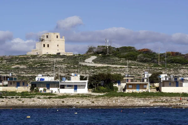 Ahrax Tower or White Tower at Armier Bay, Mellieha, Malta