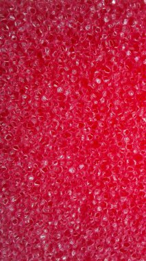 Küçük kabarcıklar halinde kırmızı doku, sünger.