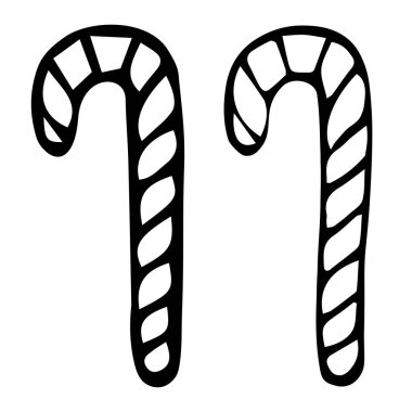 - Şeker. Baston şeklinde karamel çubuğu. Vektör çizimi. İzole edilmiş bir arkaplanda özet geç. Doodle tarzı. Robot resim. Çocuklar için boyama kitabı. Tatlı lolipop. Noel zamanı. Yeni yıl. Cadılar Bayramı. Tatlı veya edepsiz. Kutlama baskısı. Web tasarımı için fikir.