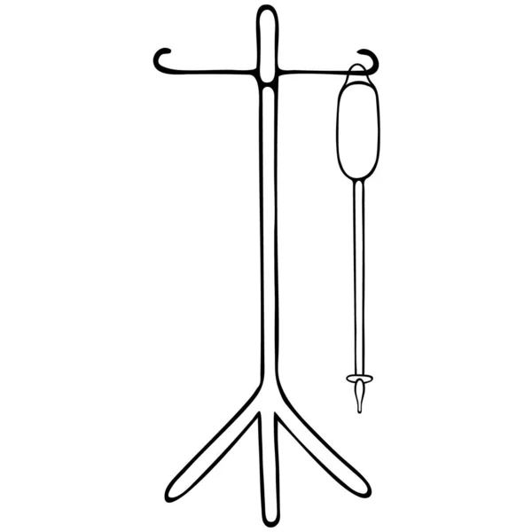Сдавайте Кровь Дроппер Постой Внутривенное Вливание Которое Улучшает Общее Состояние — стоковый вектор