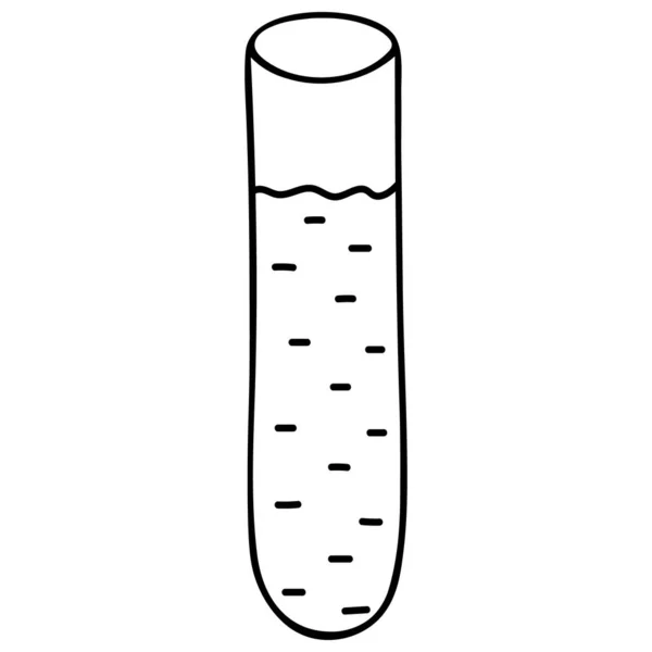 Reagenzglas Mit Reagenz Glasbehälter Für Chemische Forschung Labor Vektorillustration Anwendung — Stockvektor
