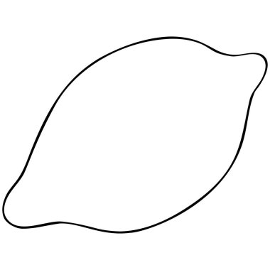 Limon. Turunçgil meyvesi C vitamini içerir. Covid-19 Coronavirus salgını için sahte asistan. Vektör çizimi. Tıpta ve aşçılıkta kullanılır. Tecrit edilmiş bir arka plan. Doodle tarzı. Çizim.