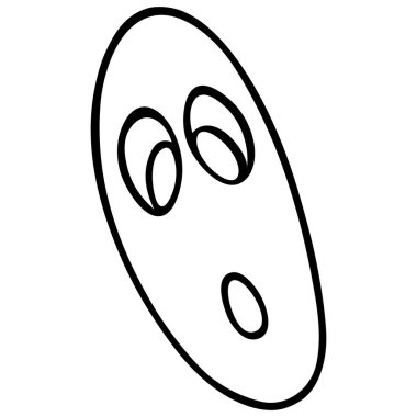Virüs, bakteri, mikrop, patojen. Vektör çizimi. Tecrit edilmiş bir arka plan. Çocuklar için boyama kitabı. Tıbbi konular. Coronavirus. Tehlikeli bir enfeksiyonun yayılması. Doodle tarzı. Çizim.