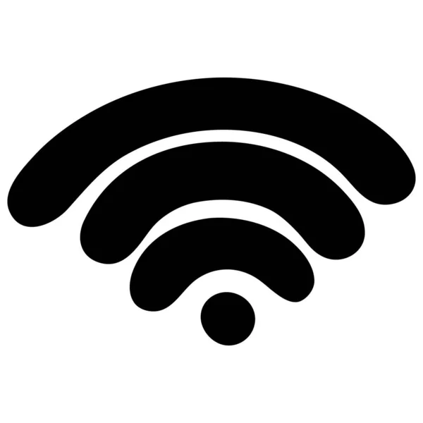 Karı sinyali. Siluet. Kablosuz interneti spreyle. Şebekeye erişim. Vektör çizimi. İzole edilmiş beyaz bir arka plan. Düz stil. Robot resim. Çevrimiçi Sembol. Mesafe. Web tasarımı için resim.