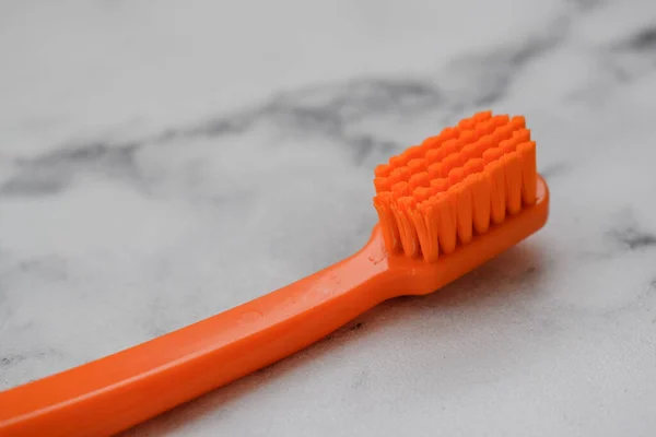 Toothbrush Bristles Close Head — Stock Photo, Image