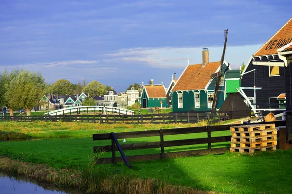 Zabytkowe Gospodarstwa Rolne Krajobraz Holandii — Zdjęcie stockowe
