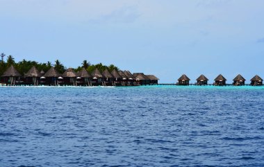 Maldivler 'deki su villaları