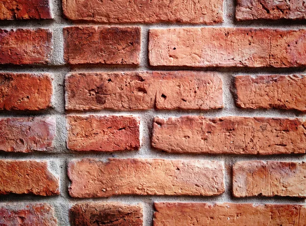 Tekstura ściana z czerwonej cegły — Zdjęcie stockowe