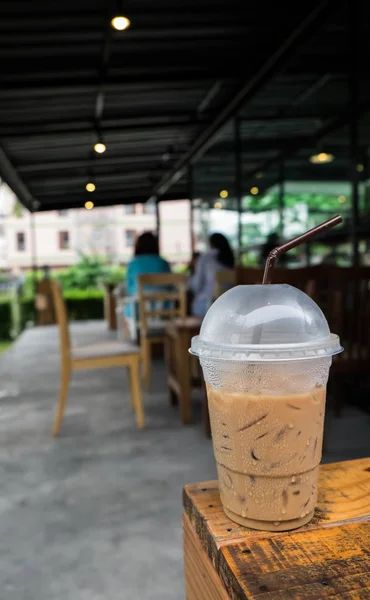 Café gelado levar para casa xícara — Fotografia de Stock