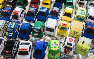 Pattata Tayland 4 Ekim: kaplı çok küçük oyuncak araba renkli 