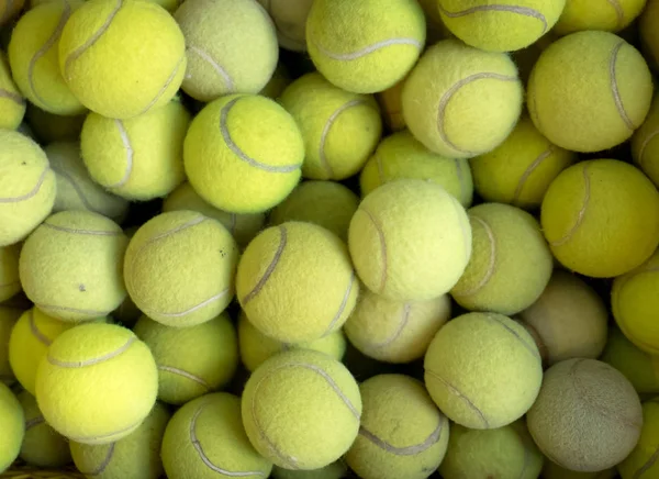 Tenis topları arka plan dokusu, tenis topu yığını