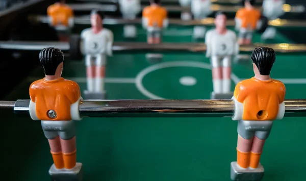 Fußball aus nächster Nähe, Fußball-Tischspiel — Stockfoto