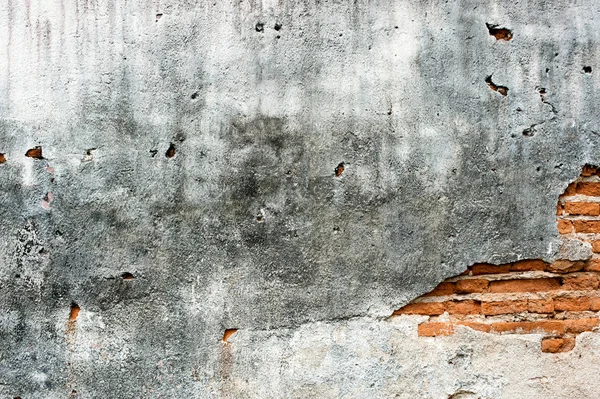 Beton vintage tuğla duvar arka plan, eski kirli kırık