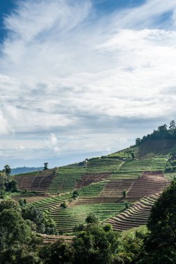 Mon alanında lahana Cham (Mon Jam) dağ, ünlü seyahat Tayland