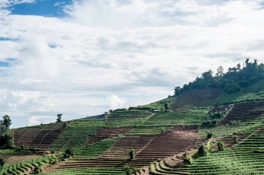 Mon alanında lahana Cham (Mon Jam) dağ, ünlü seyahat Tayland