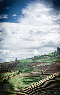 Mon alanında lahana Cham (Mon Jam) dağ, ünlü seyahat Tayland