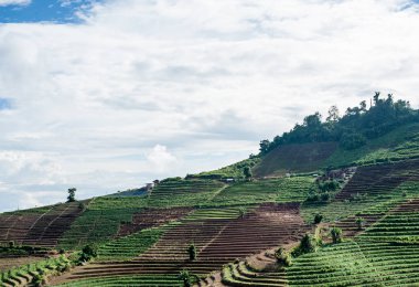 Mon alanında lahana Cham (Mon Jam) dağ, ünlü seyahat Tayland