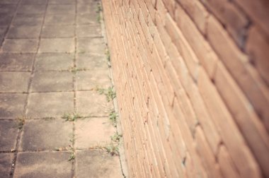 Eski tuğla bir arka plan doku duvar