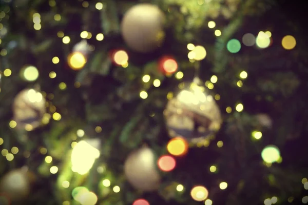 Foto borrosa de las luces de Navidad —  Fotos de Stock