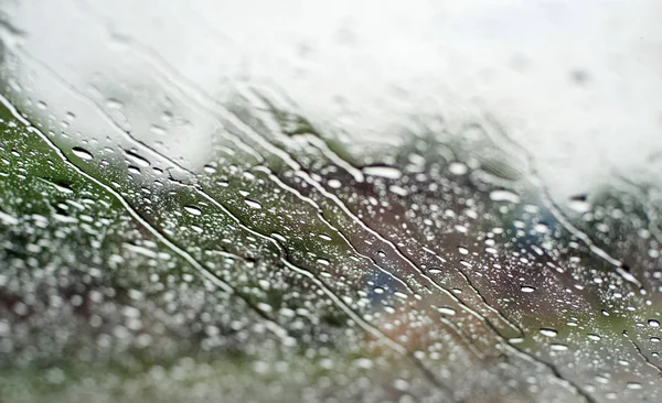 Rain Water Drops Glass Surface Background Abstract Backdrop — Stock Photo, Image