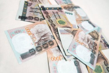 Paralı arka plan Thai bin baht fatura