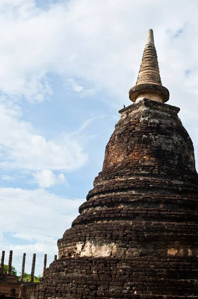 Sukhothai historiska parken gamla stan i Thailand Ancient Buddh — Stockfoto