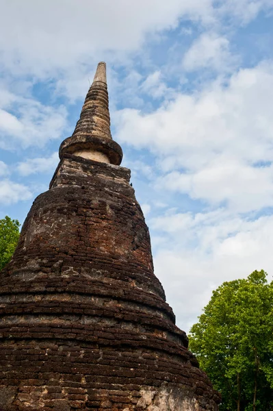 Parque histórico de Sukhothai a cidade velha de Tailândia Buda antigo — Fotografia de Stock