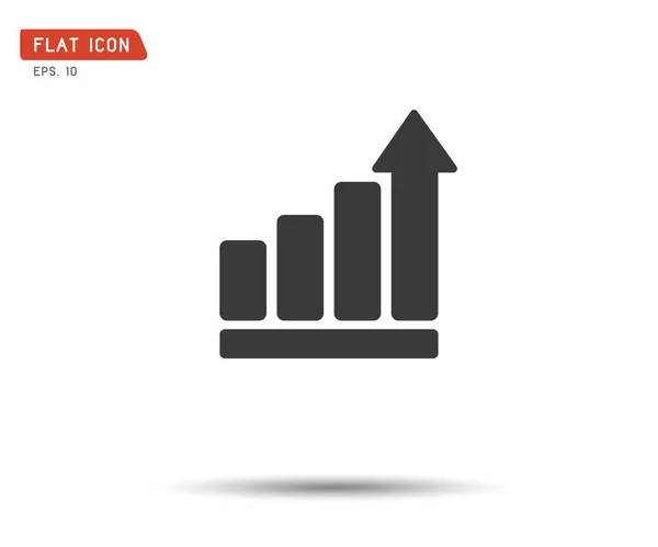 Gráfico de negócios Icon Vector, logo eps ilustração — Vetor de Stock
